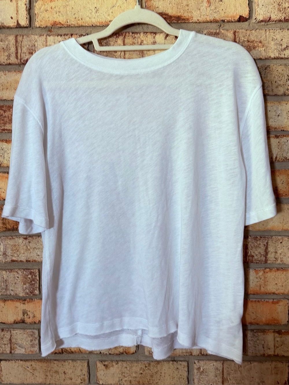 Free People white tee Xs oversized